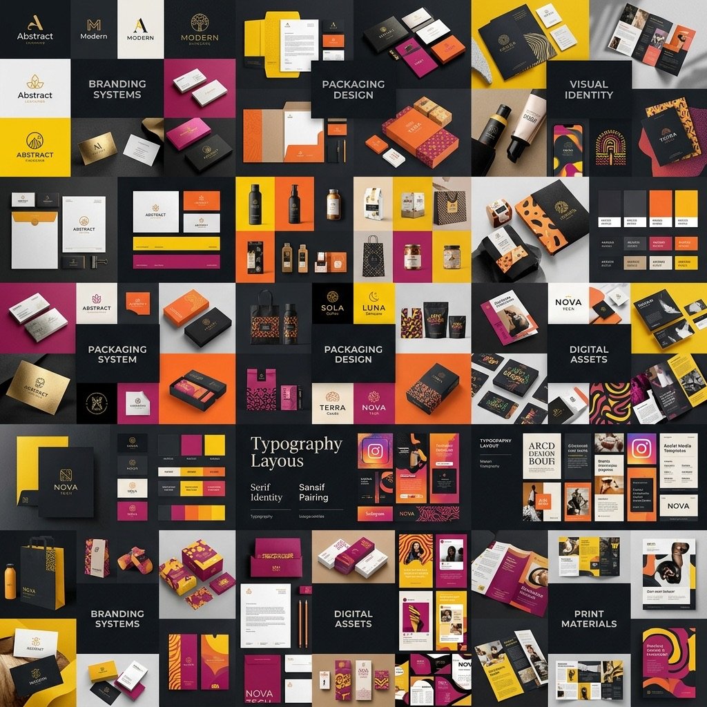 Graphic design and brand identity collection