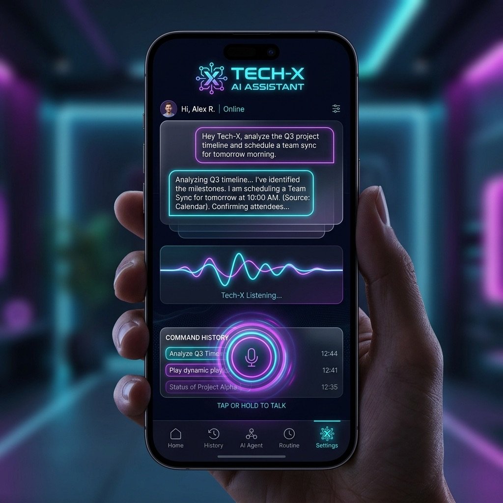 Tech-X voice AI assistant