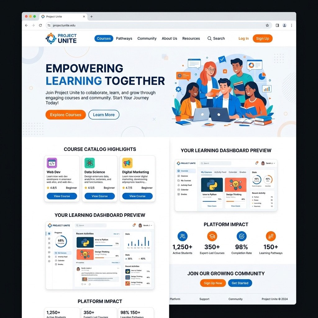 Project Unite learning platform